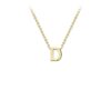 9K Yellow Gold Initial D Necklace 38+5cm_0