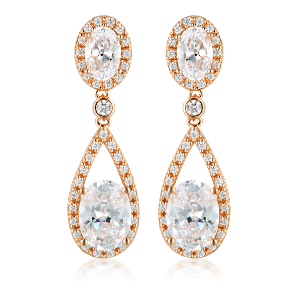 Georgini Aurora Radience Earrings Rose Gold_0