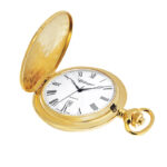 Gents 48mm Gold Plated Stainless Steel Swiss Quartz Pocket Watch- 1147G_0