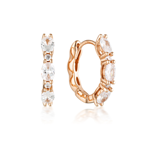 Georgini Aurora Glimmer Earrings Rose Gold_0