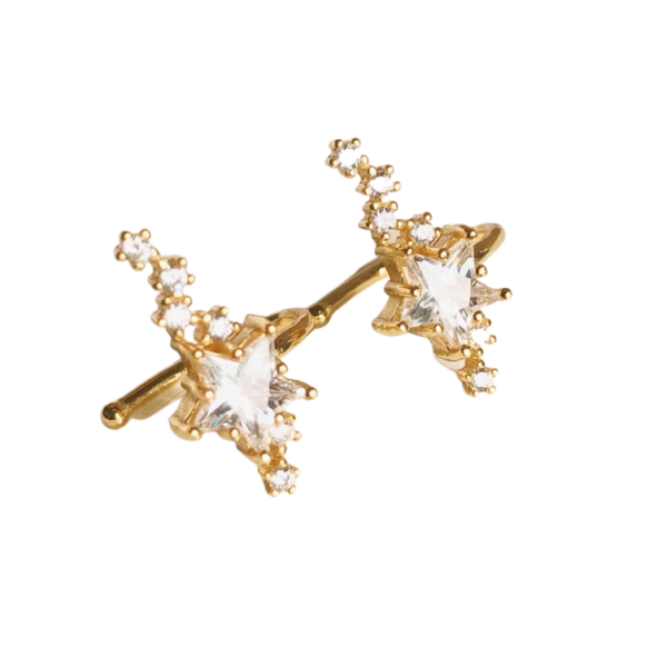 Gold Star Light Ear cuff - Linda & Co