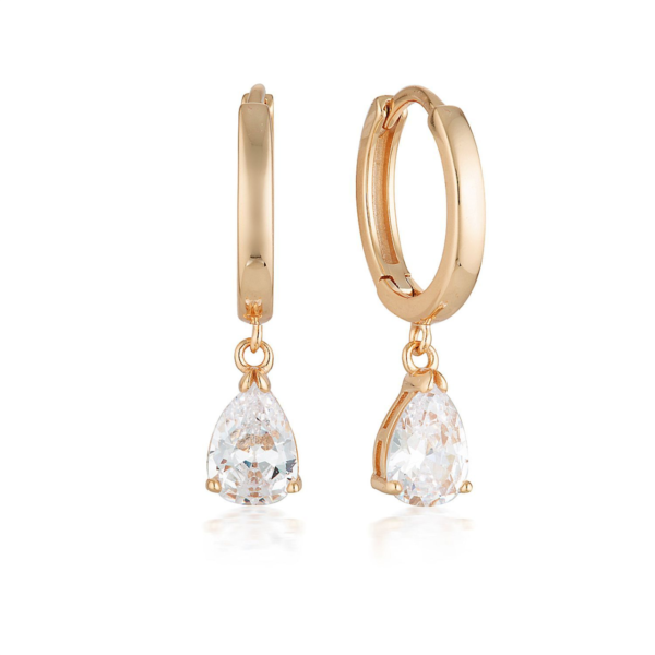 Georgini Love Is In The Air Rose Gold Pia Hoop Drop Earrings_0