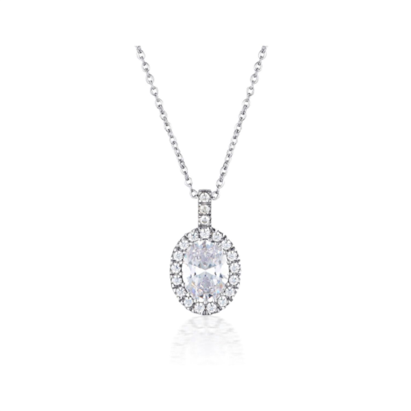 Georgini Oval Halo Pendant Ip739w_0