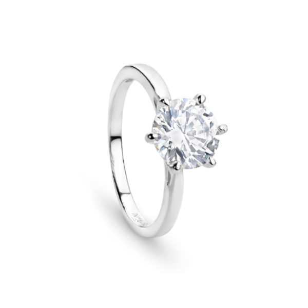 Georgini Solitaire 8mm Silver Ring_0