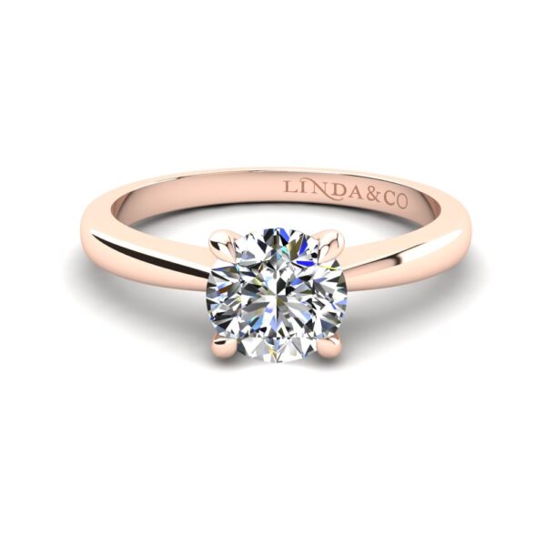 Solitaire Engagement Ring Rose Gold