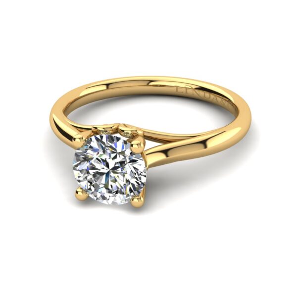 Solitaire Engagement Ring Yellow Gold