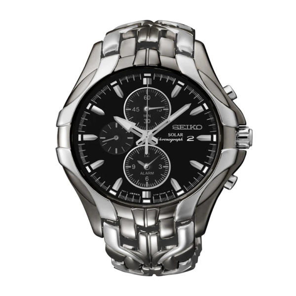 Seiko Solar Alarm Mens Chronograph SSC139P-9_0