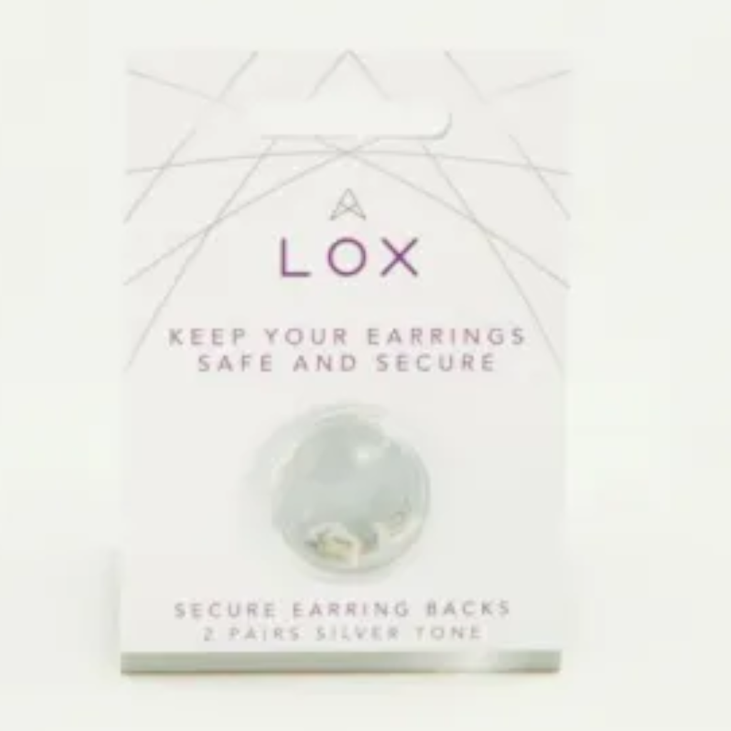 LOX classic locking earring backs black colour - 226950