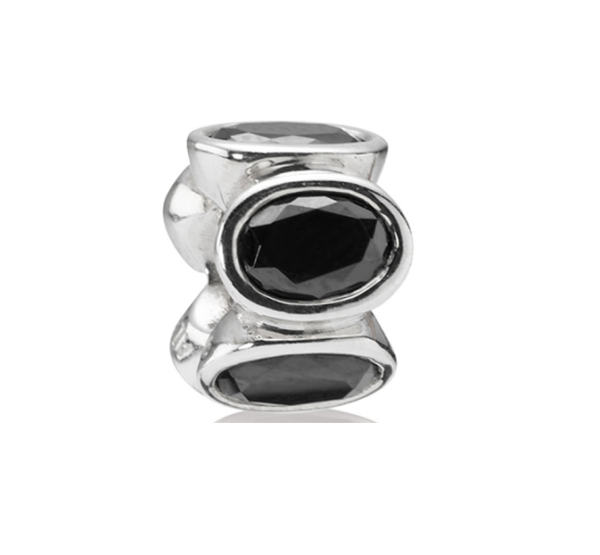 Pandora SS & Gem Bead Black_0