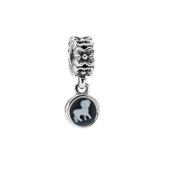 Pandora Sterling Silver Cameo Zodiac Aries_0