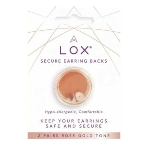 LOX Secure Earring Backs Rose Tone_0