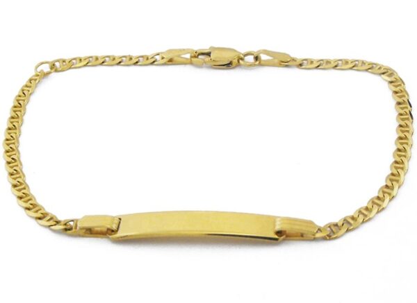 Yellow Gold ID Bracelet_0