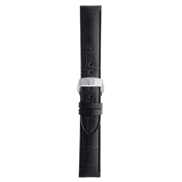 Tissot Offcial Black Leather Strap Lugs 19 MM_0