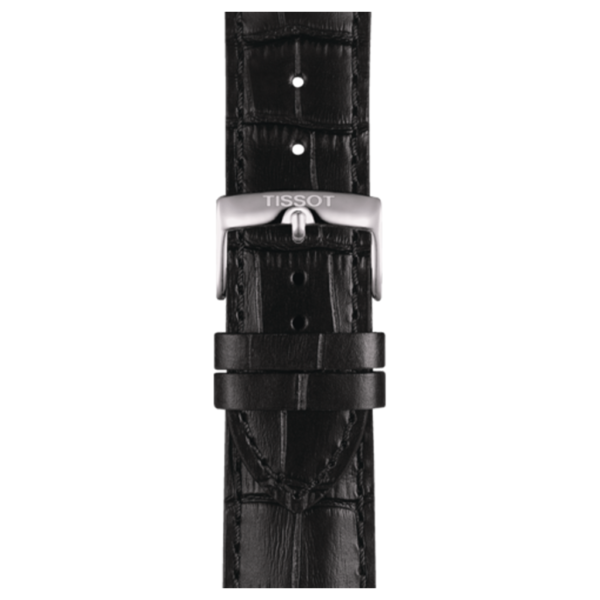 Tissot Official Black Leather Strap lugs 22 MM_0