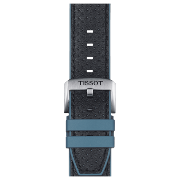 Tissot Official Blue Leather and Rubber Strap Lugs 22 MM_0