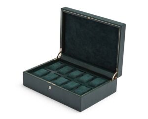 BRITISH RACING 10 PIECE WATCH BOX Open