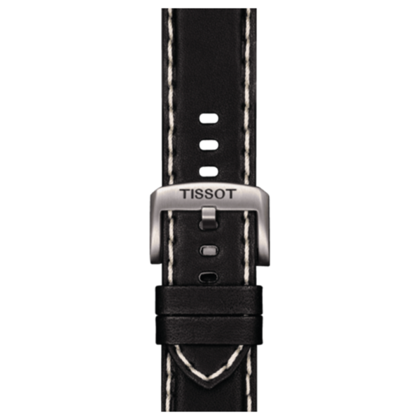 Tissot Official Black Leather Strap Lugs 22 MM_0