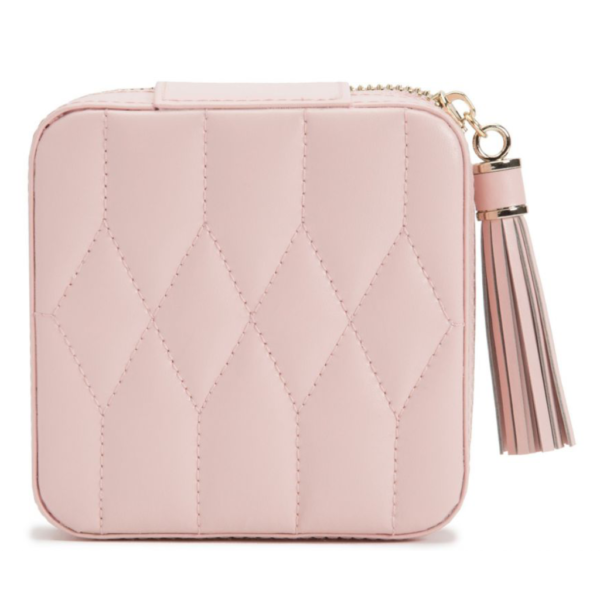 Wolf Caroline Zip Travel Case Rose Quartz