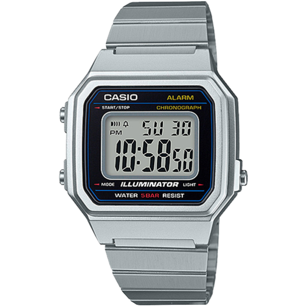 Casio Vintage Silver Watch B650WD-1A_0