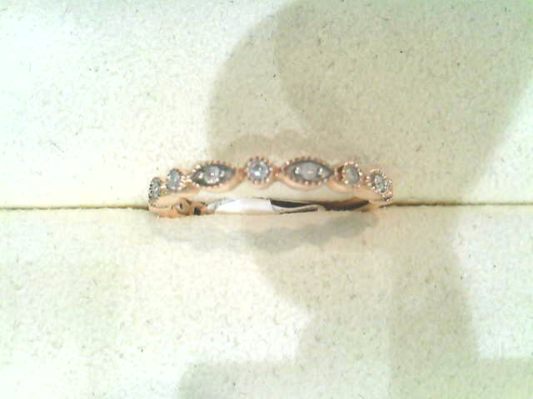 Rose Gold Round Diamond Stackable Bands_0