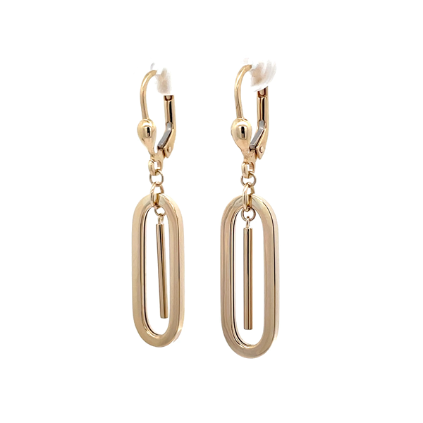 Yellow Gold Drop Earring