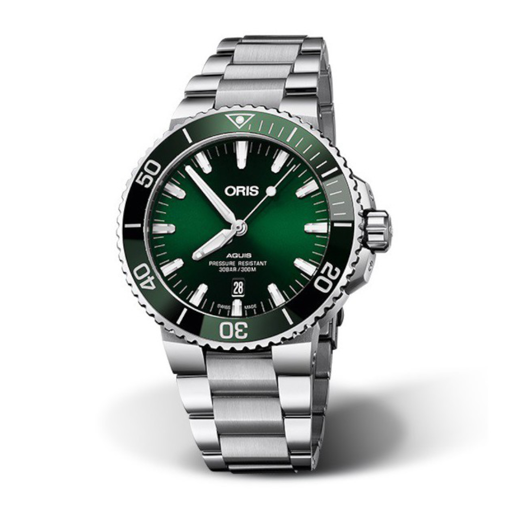 Oris Aquis Date Green 41.5mm - 01 733 7766 4157-07 8 22 05PEB