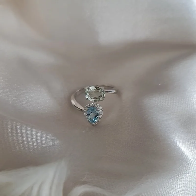 Linda & Co 18Ct White Gold Toi Et Moi Ring._1