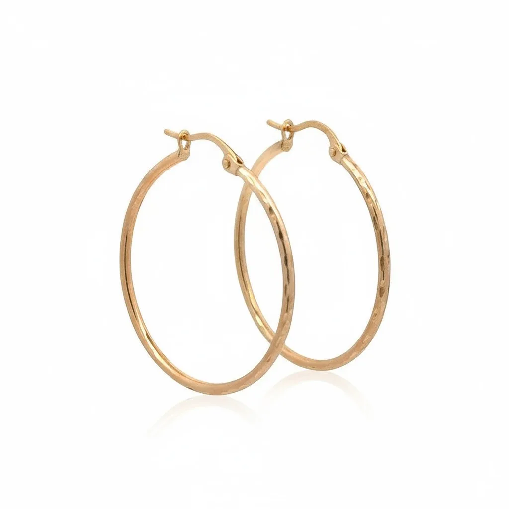 Classic Yellow Gold Hoop Earrings_1