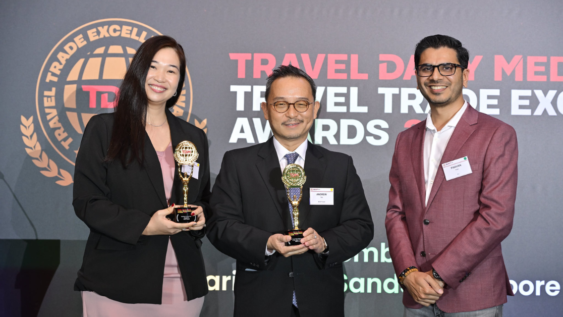 BCD Travel as the Global Travel Management Company of the Year - Singapore and Employer of the Year - Singapore