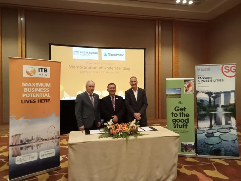 Messe Berlin signs understandings with TripAdvisor and the Singapore Tourism Board