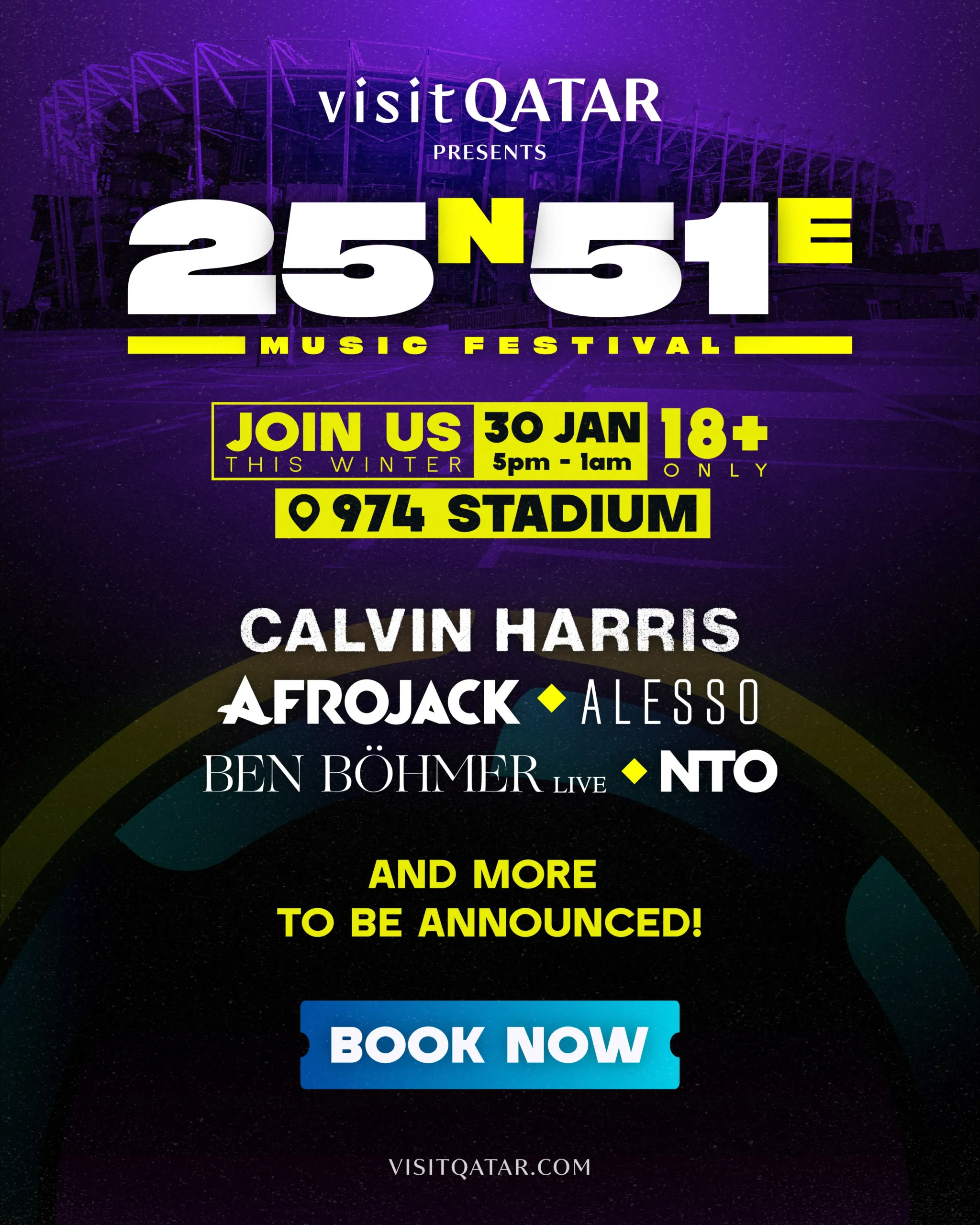 Visit Qatar revives 25N51E Music Festival