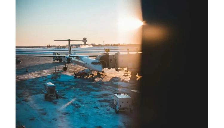 Aeroplane de-icing ensures flight safety in winter