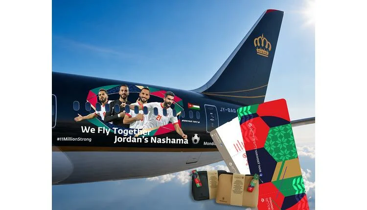 Royal Jordanian supports national team with aircraft images