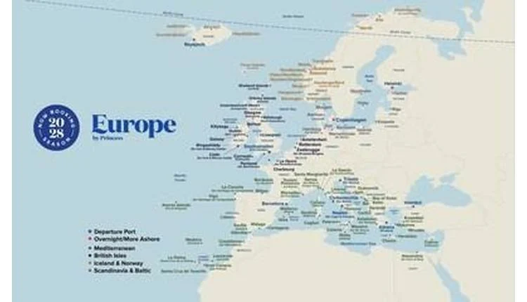 Princess Cruises unveils largest Europe season for 2028