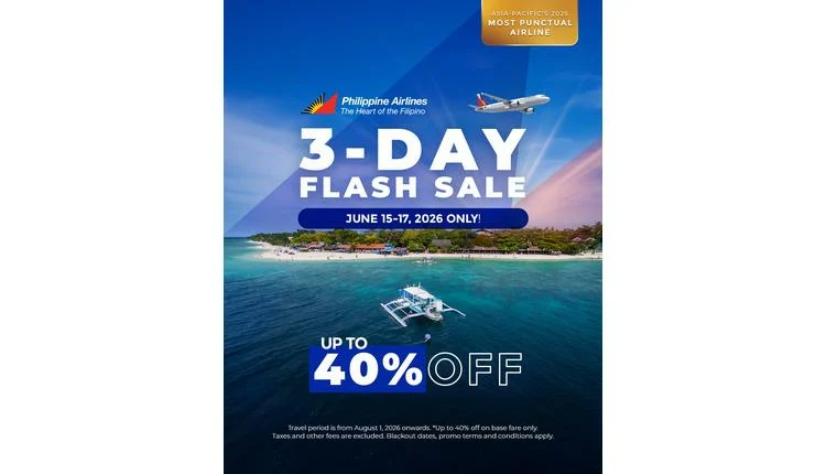 Philippine Airlines launches 3-day flash sale