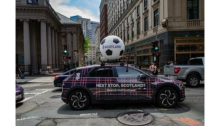 Scotland’s tartan taxis take over Boston