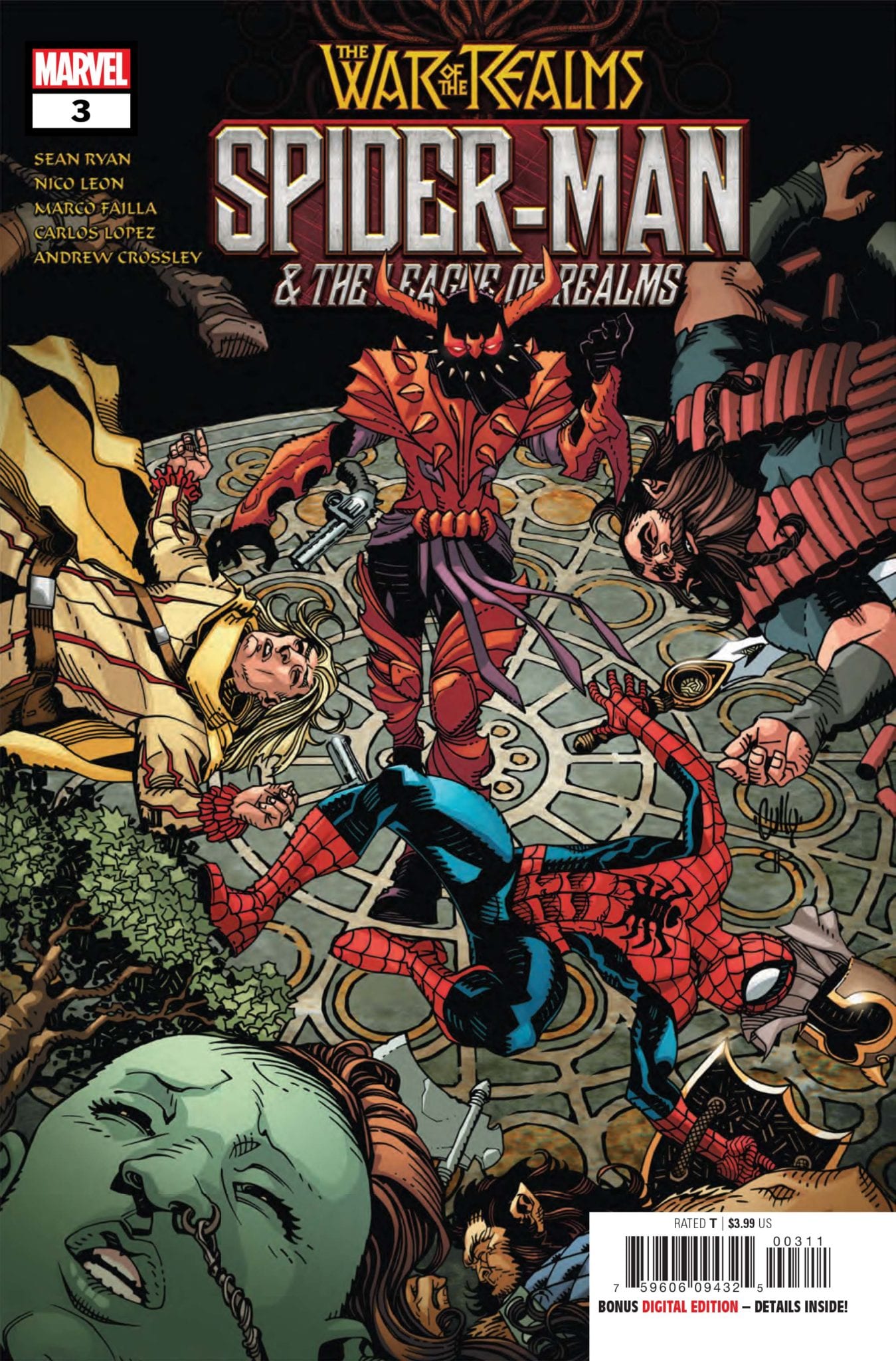 spider-man league of realms marvel comics exclusive preview war of the realms