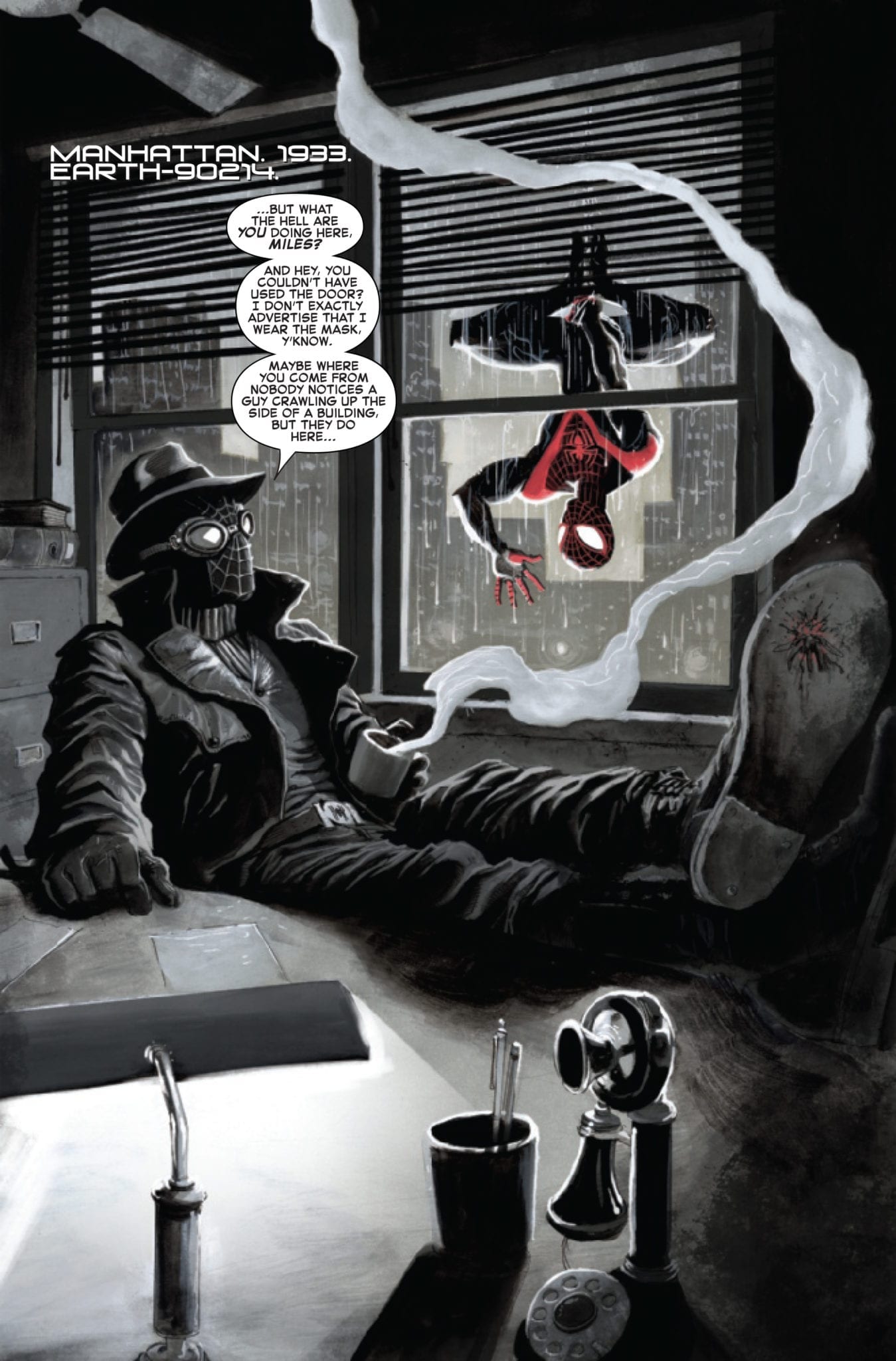 marvel comics exclusive preview spider-verse #5 spider-man noir