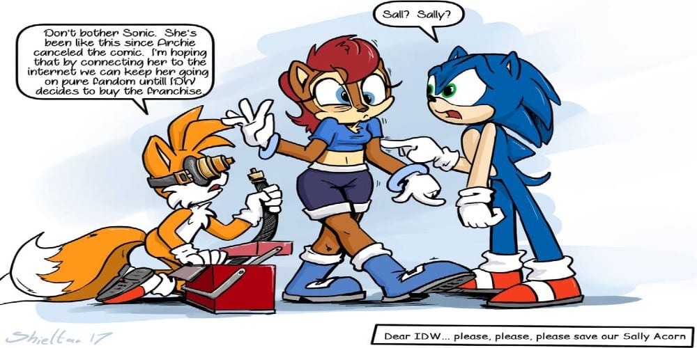 sonic comic characters