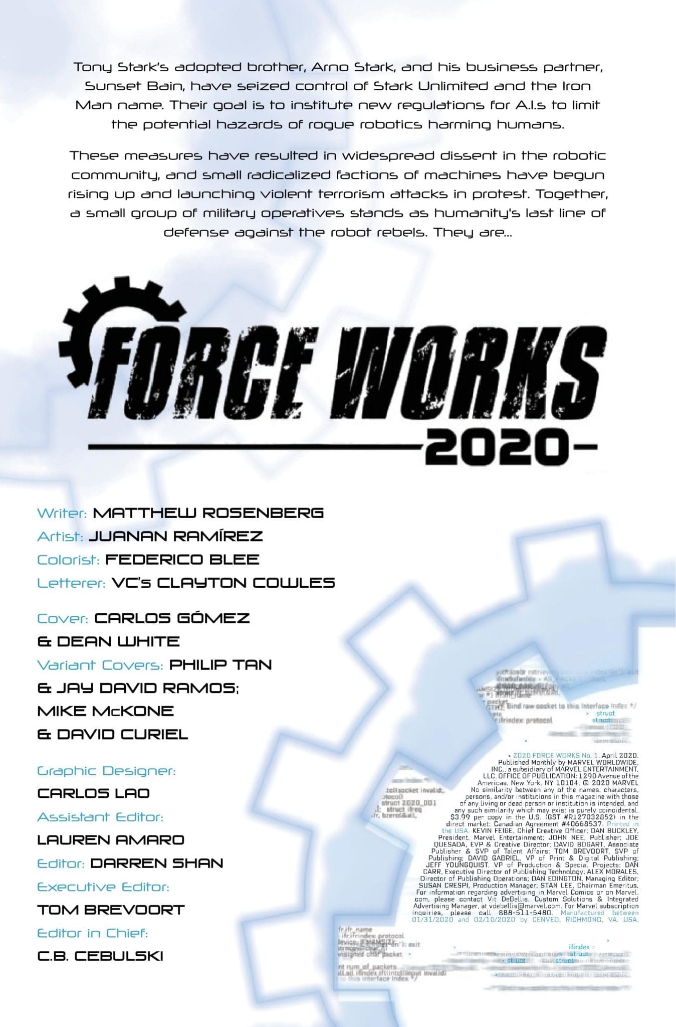 Marvel Comics Preview: FORCE WORKS 2020 #1