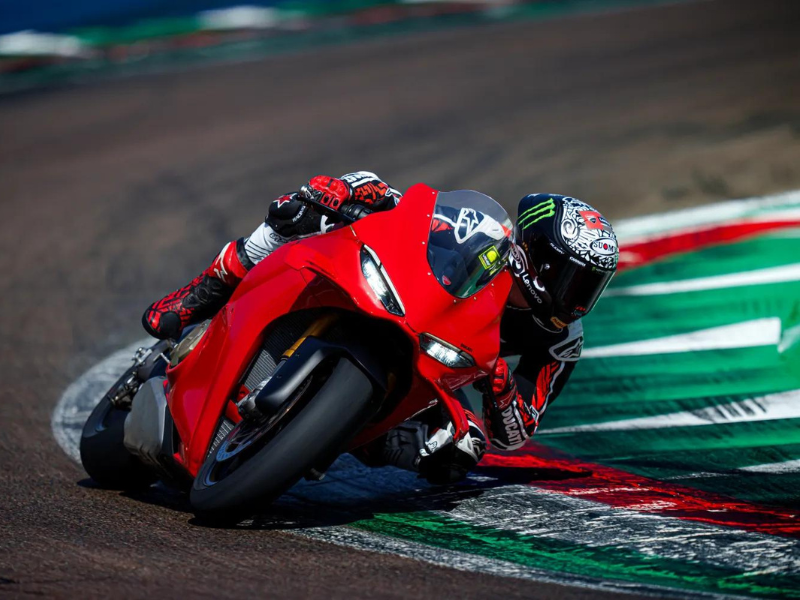 Fanscesco Bagnaia with Panigale V4