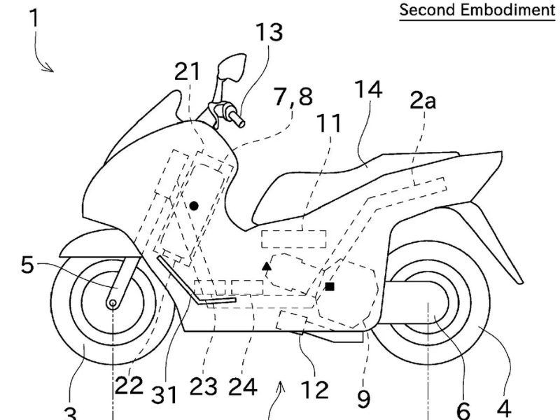 Kawasaki รถไฮโดรเจน สกู๊ตเตอร์