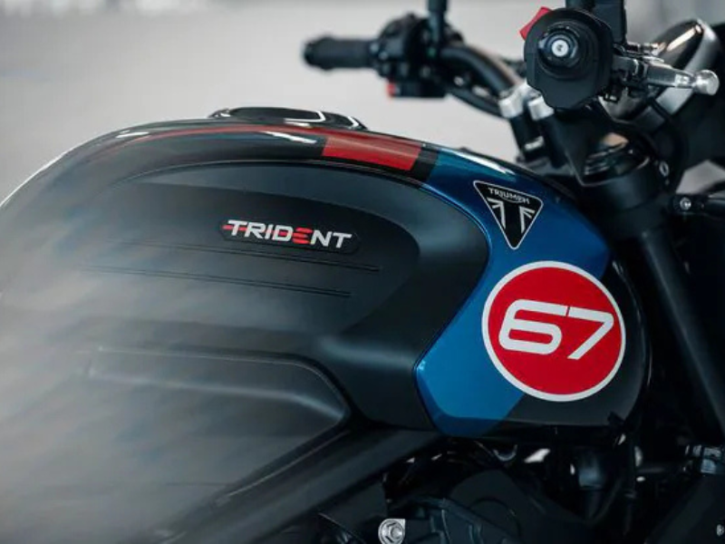 2026 Triumph Trident 660 Triple Tribute fuel tank special livery
