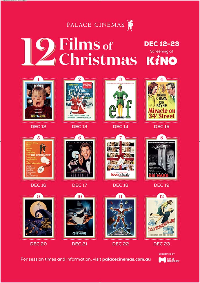 12 Films of Christmas at The Kino Cinema Palace Cinemas