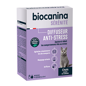 Difusor anti-stress - Ansiedade + recarga - Gato - BIOCANINA - Produtos-veto.com