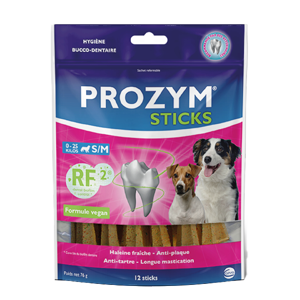 Prozym RF2 Sticks - Placa com odor de hálito - Cães de 0 a 25 kg - CEVA - Produits-veto.com