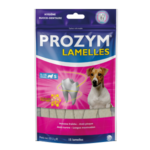 Prozym - Haleine fraîche et plaque - Chien - S de 5 à 15 kg - 15 lamelles - CEVA - Produits-veto.com