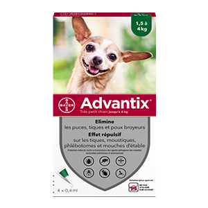 Advantix Anti-flea Very small dog 1,5 kg to 4 kg - 4 P - ELANCO