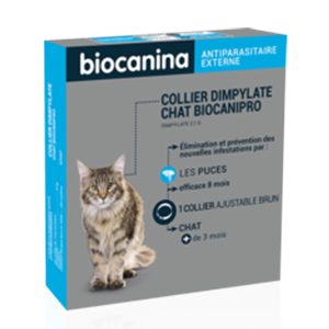 Collare per gatti Biocanipro Dimpylate - 2,1 g - Pulci e zecche - BIOCANINA - Products-veto.com