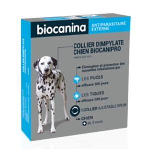 Biocanipro ディンピレート犬用首輪 - 4,5 g - ノミとダニ - BIOCANINA - Produits-veto.com